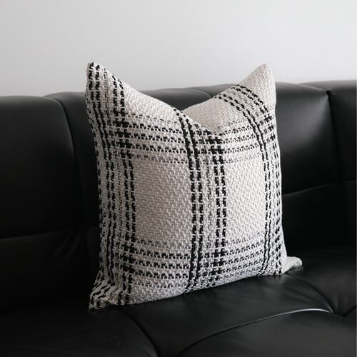 Modern Simple Rough Knitted Checkerboard  Case Fashionable V
