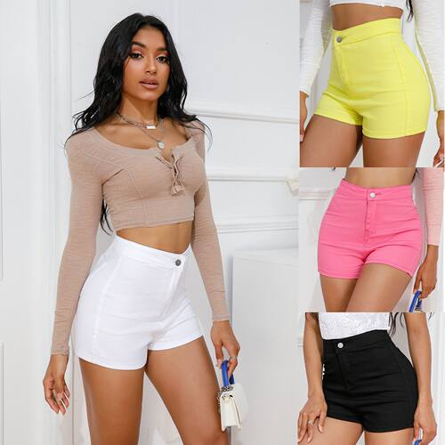 4015 High-waisted Sretchy Plus-size Sexy Ripped Women’s Den