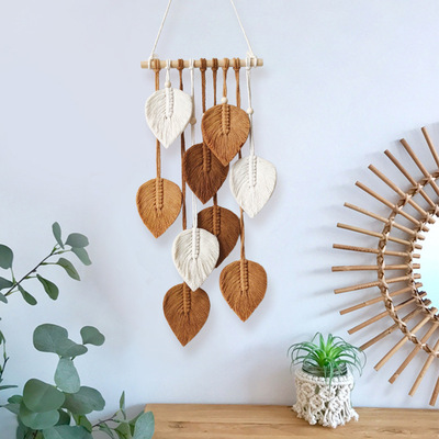 Creative Hand-woven Wall Decoration Leaves Tapestry Home Pen