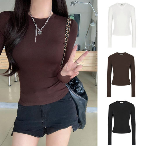 2026 Spice Girl Skinny T-shirt Women's Slim-fit Slimming All