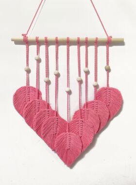 Bohemian tton Rope Leaf Tapestry Woven Home Wall Decoration