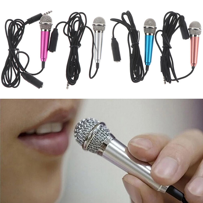 Mini Microphone 3.5mm Stereo Studio Mic KTV Karaoke Portable图片