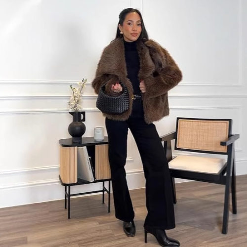 Hot Selling Imitation Fox Fur Imitation Jacket Women's Lapel