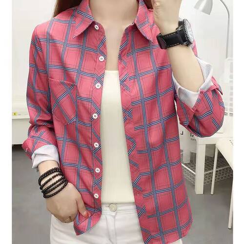 Student Plaid Women's Korean-style Loose 2026 College Style