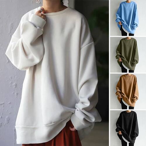 2026ol Elegant Korean-style Women's Clothing Pullover Round