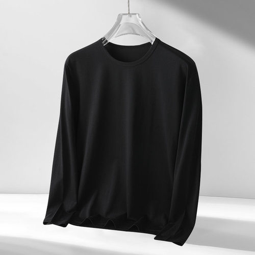 Crewneck T-shirt Men's Thin Inner Wearing Outer Wearing Slim