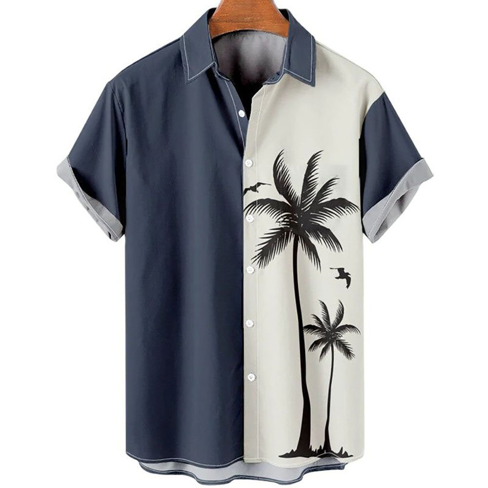 hawaiian shirt men summer 3d coconut ree printed shirts for