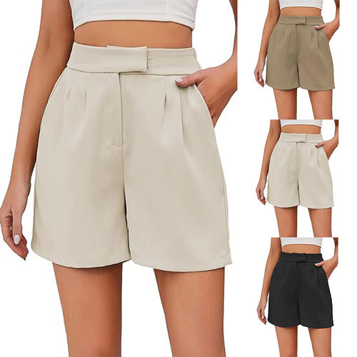 Women’s High-waisted, Fashionable, Loose-fit Casual Shorts