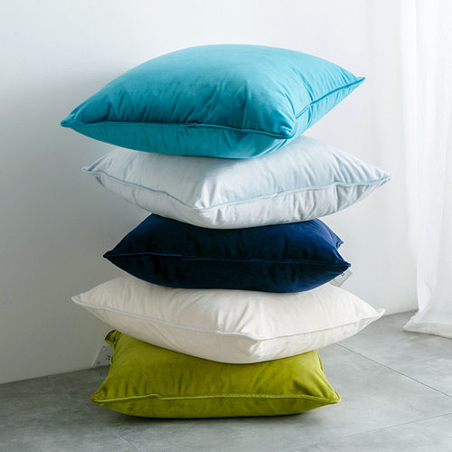 Plain Velvet  Ins Sofa Bedside Cushion Office Seat Backrest