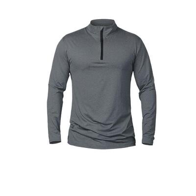 Men's 1/4 Zipper T-shirt Fitness Sports Moisture Wicking Hig