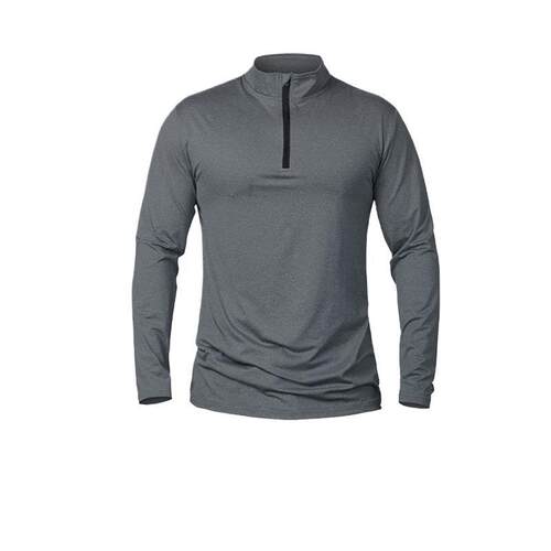 Men's 1/4 Zipper T-shirt Fitness Sports Moisture Wicking Hig