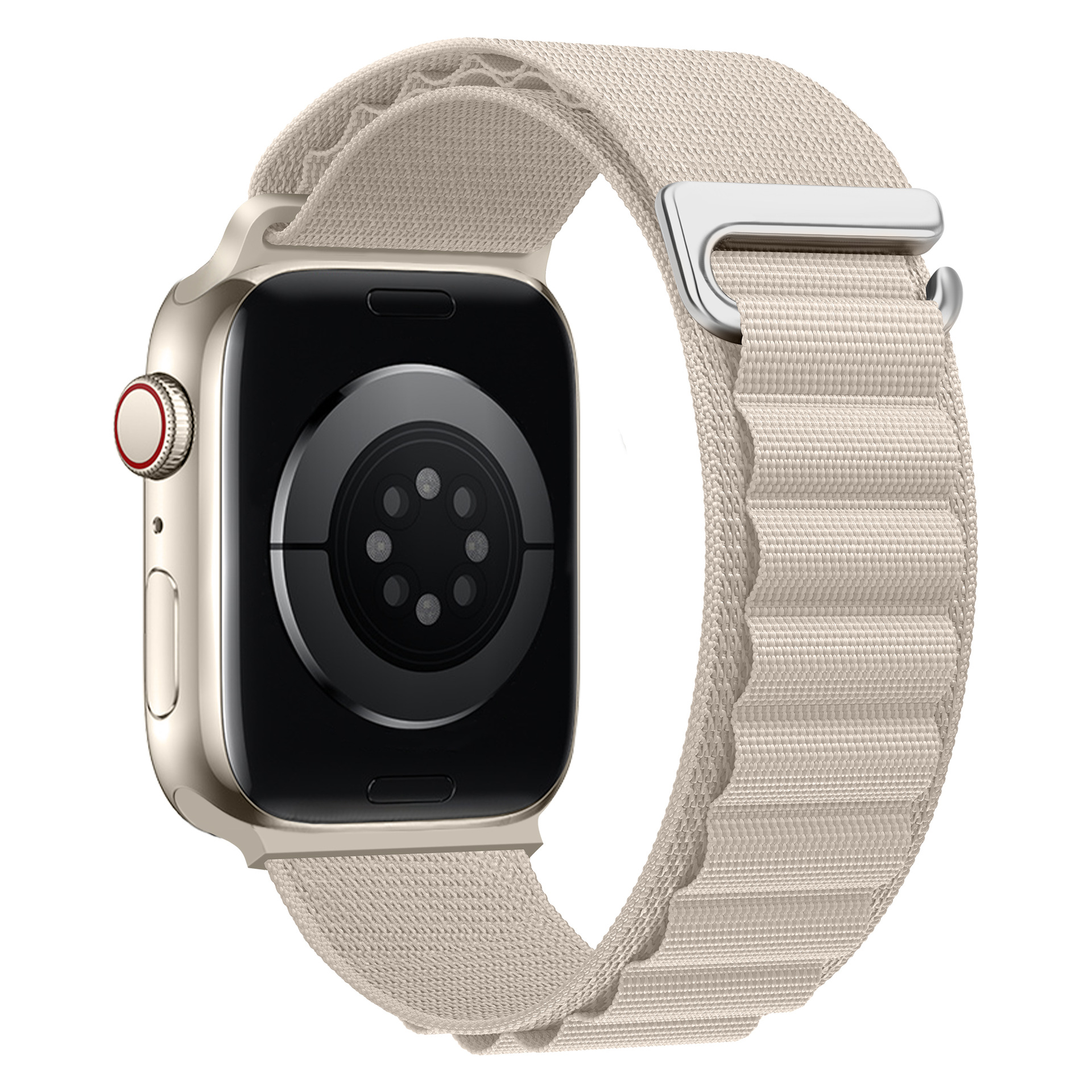 新品适用苹果表带applewatch改款运动尼龙编织iwatch表带高山回环
