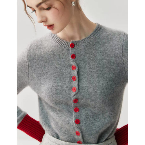 lor Art Basic Aesthetics Baby Cashmere Knitted Cardigan Wome