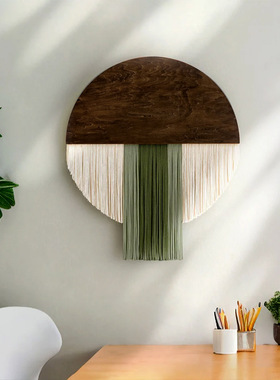Ins Retro Style Wall Decoration Round Hand-woven Tapestry Ho