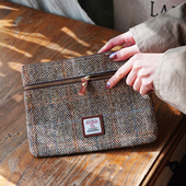 Harris tweed哈里斯粗花呢大卡包证件收纳包杂物内胆包手机包钱包