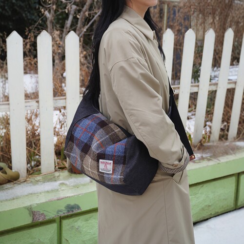Harristweed饺子包大容量斜挎包