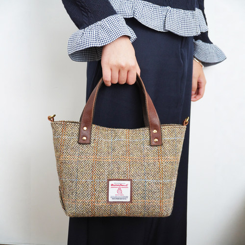 harristweed哈里斯折叠手拎包