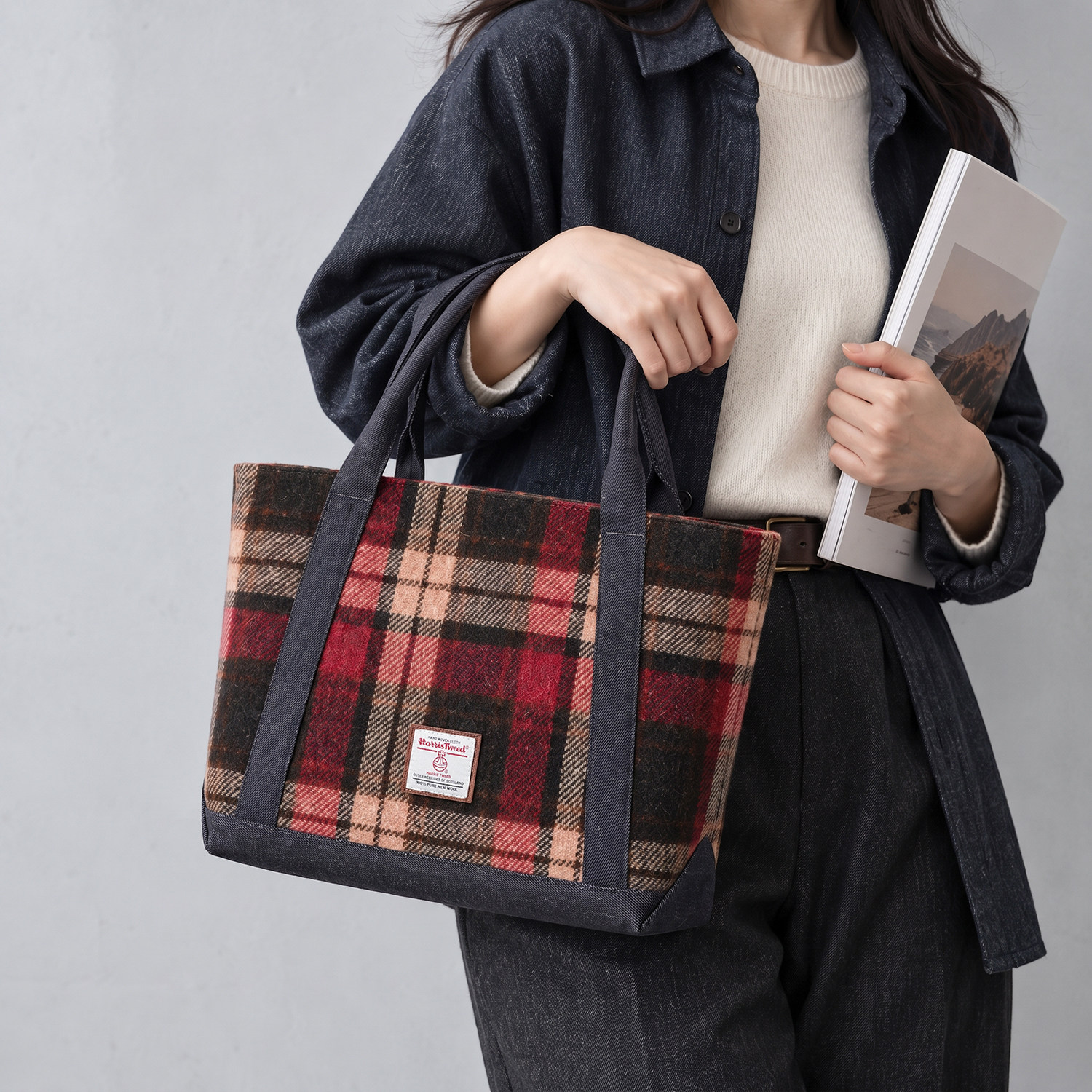 Harristweed托特包电脑包出差包