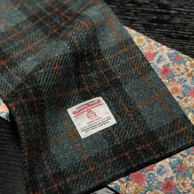 Harristweed粗花呢羊毛围巾