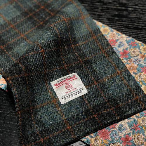 Harristweed粗花呢羊毛围巾