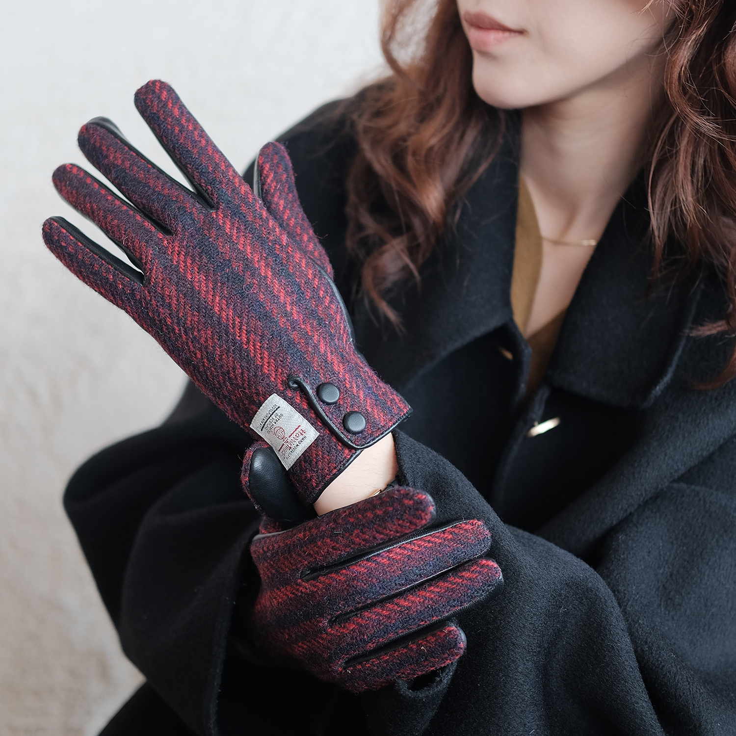 Harristweed哈里斯可触屏手套冬