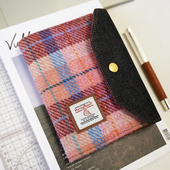 哈里斯羊毛A6定页手账本harris tweed记事本日程本日记本复古手帐