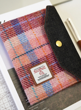 哈里斯羊毛A6定页手账本harris tweed记事本日程本日记本复古手帐