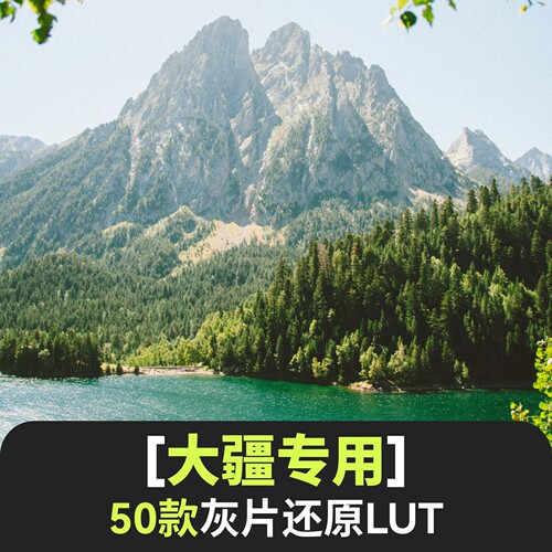 DJI大疆LUT灰片还原预设插件DCinelike Dlog M无人机航拍滤镜调色