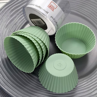 欧贸muffin硅胶玛芬杯模具大中小号套矽胶烘焙Φ5-9cm6或8只套装