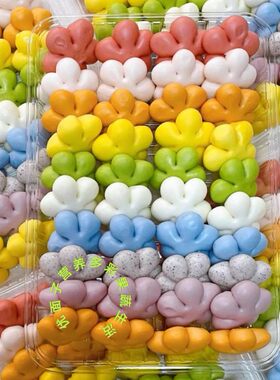 优面子卡通馒头果蔬彩虹花朵馒头儿童食品营养卡通造型包子纯手工