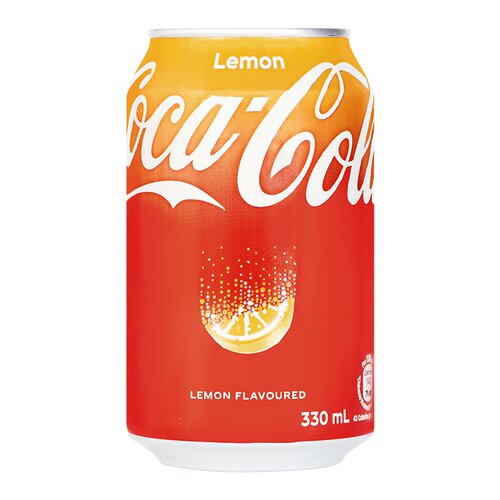香港Coca cola/可口可乐柠檬味汽水330ml*24罐整箱碳酸饮料含糖