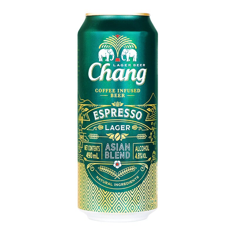 泰国原装进口Chang/泰象咖啡风味啤酒490ml*24罐装大象啤酒