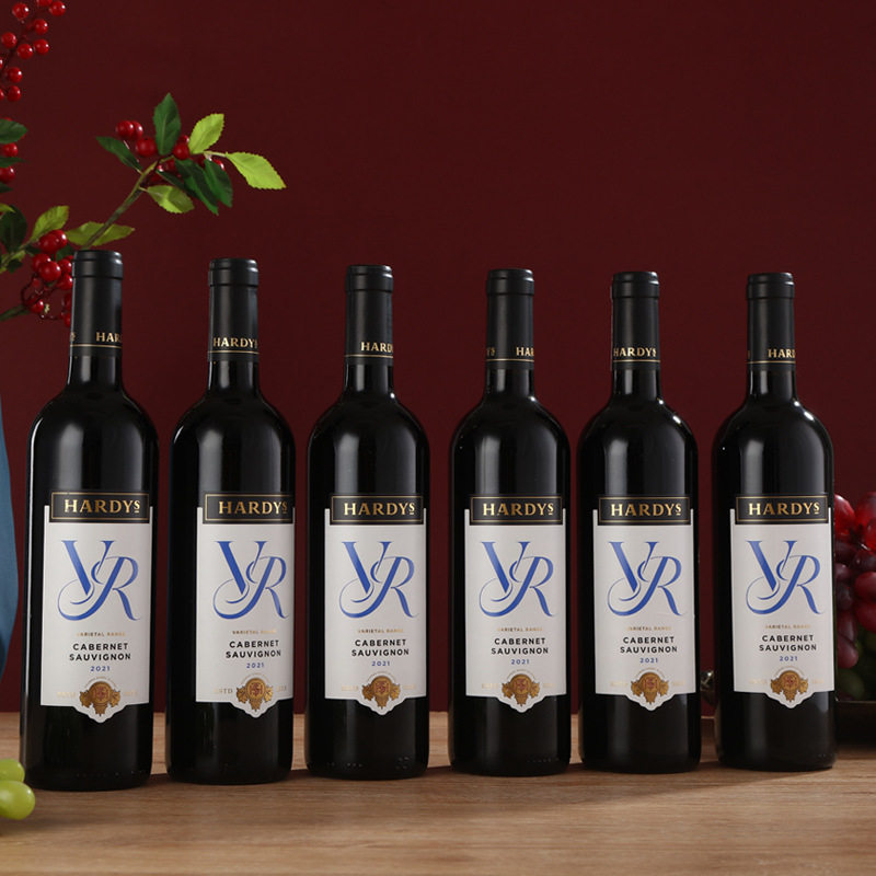夏迪惟爱系列西拉赤霞珠干红葡萄酒750ml原酒进口红酒