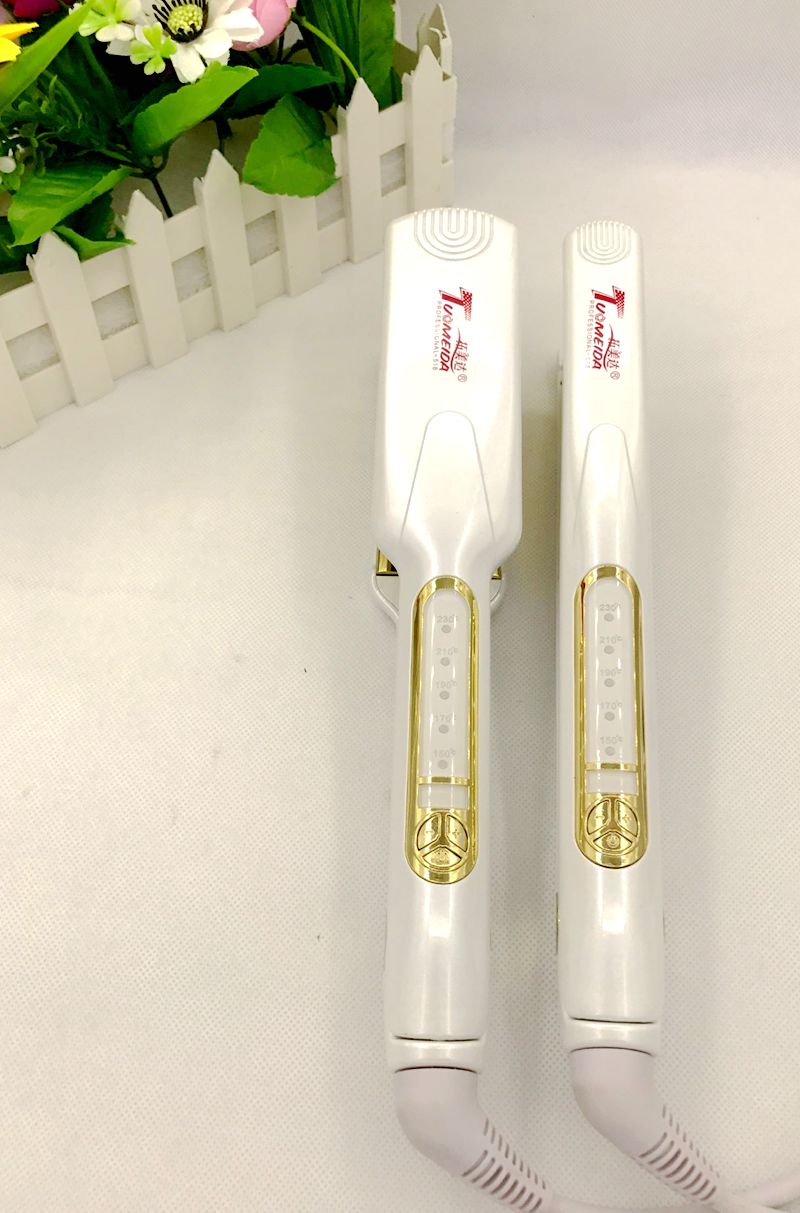 电夹板金色内扣两用卷发棒包邮