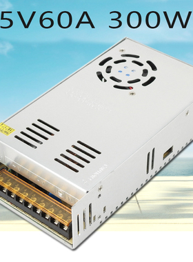 开关电源 5V60A 变压器 220V转5V300W LED模型模组电源 S-300-5