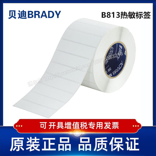 DT-276-813-3/101.60x25.40定制代打印贝迪BRADY热敏纸标签B813