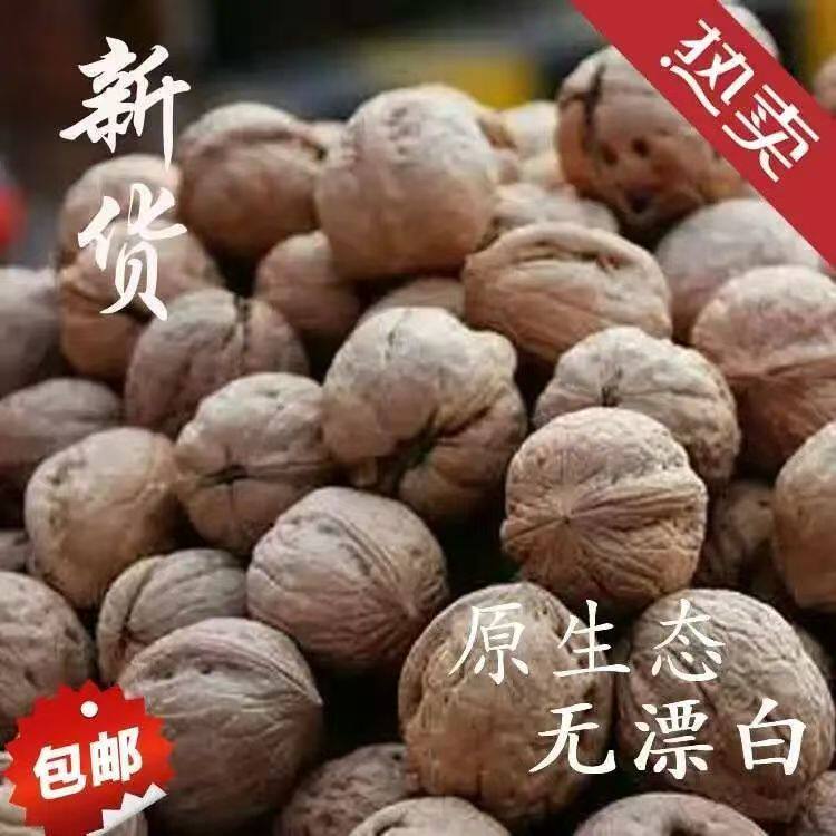 25年新核桃秦岭野外生山核桃干核桃手工不漂白陕西农家香核桃清香