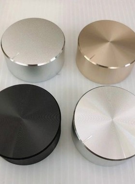 48毫米铝合金帽放大器主音量电位器旋钮银色黑色香槟金6mm D孔花