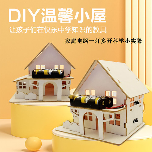 科学实验套餐木质diy家庭培训物理电路实验学生作业科技制作儿童