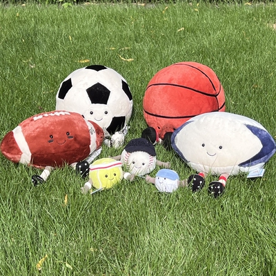 英国JELLYCAT趣味运动球毛绒玩具
