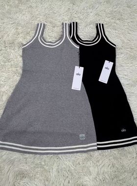 现货ALO Tennis club Sweater knit dress女士针织无袖修身吊带裙