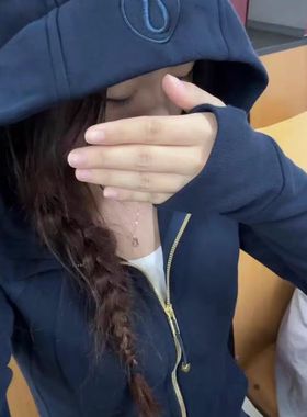 lululemon Scuba hoodie连帽女卫衣薄绒瑜伽外套休闲经典款