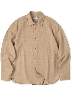 33oz NATIVEWELL牦牛绒混纺衬衫长袖亲肤柔软抗皱保暖舒适