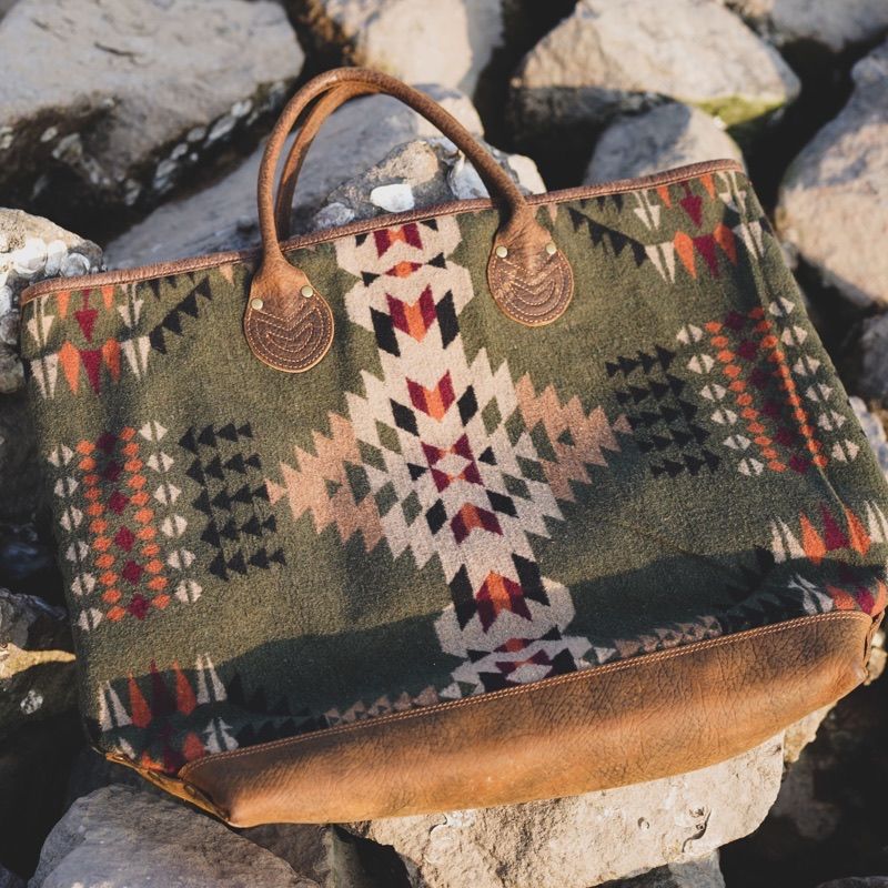 YULEATHER托特包印第安风格