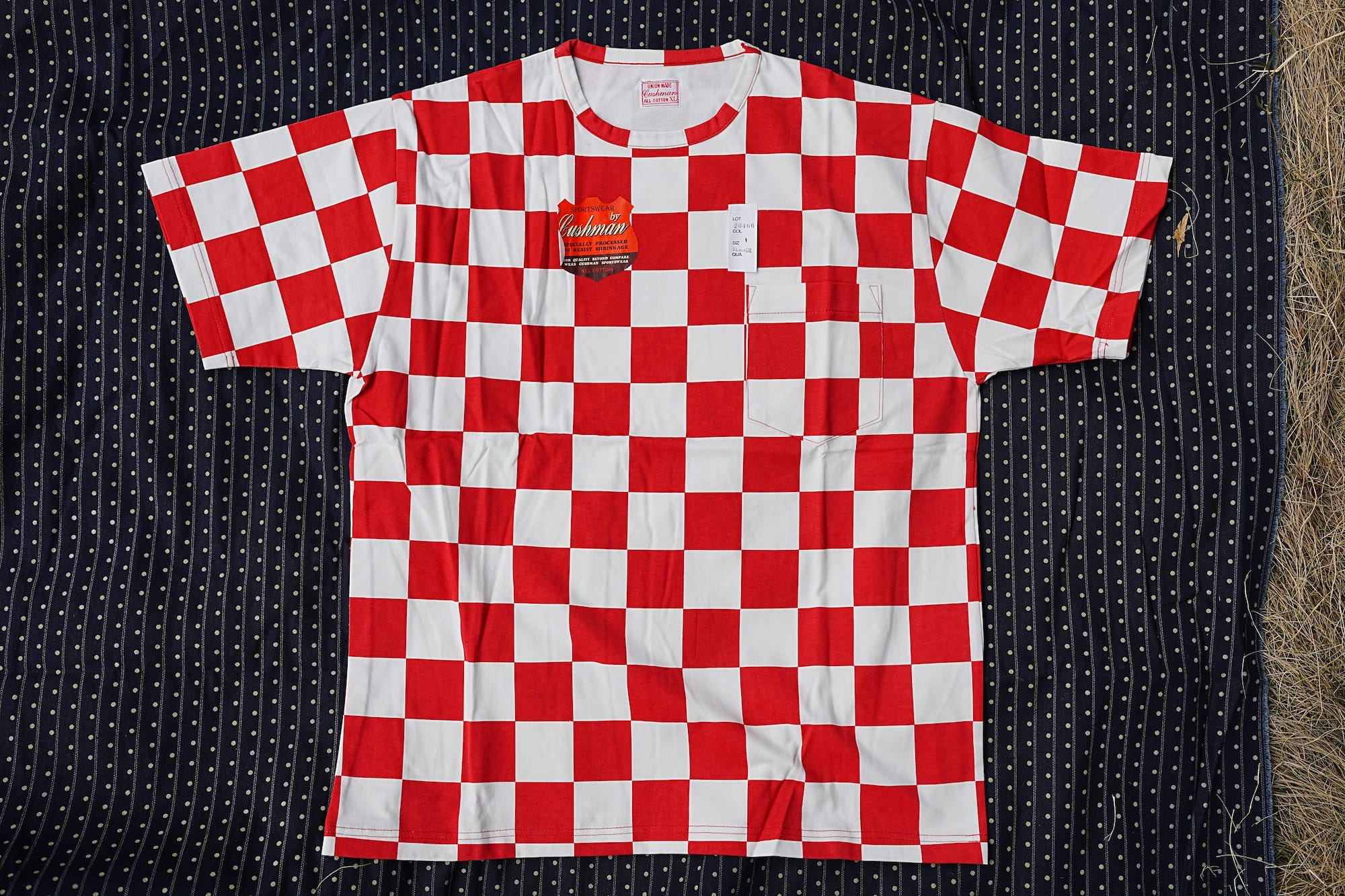 Cushman 26466 格子棋盘格T恤短袖圆领