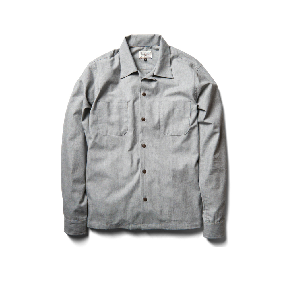 Retrodandy 船锚背画长袖衬衫复古手绘风格