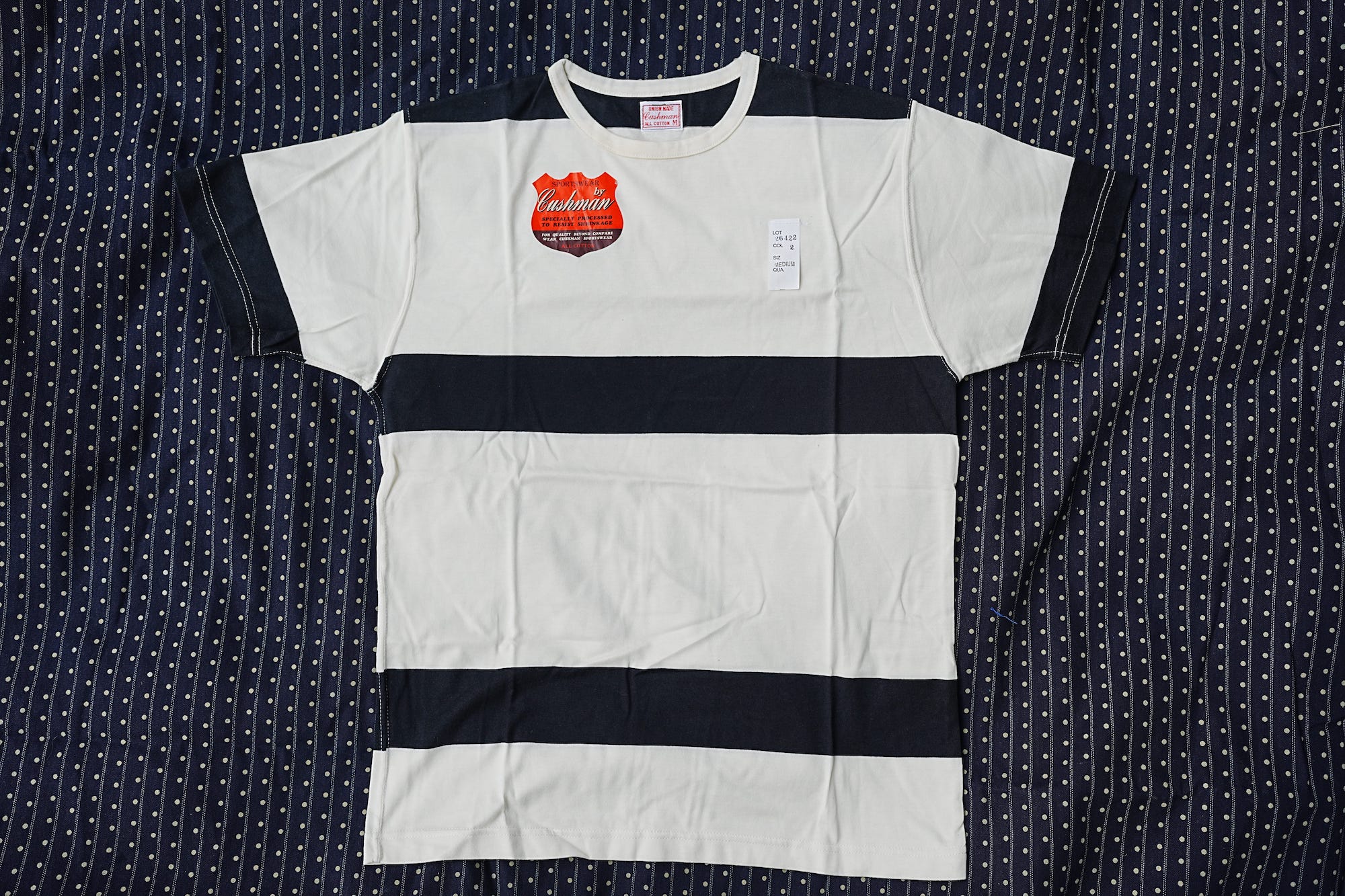 Cushman 26422 条纹圆领短袖T恤