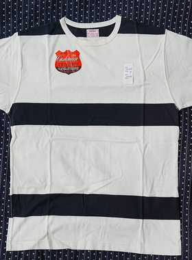 Cushman 26422 条纹圆领短袖T恤