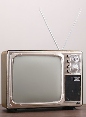 复古摆件老式电视机留声机收音机模型拍照道具怀旧老物件装饰品