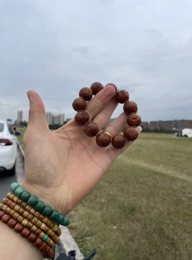 周平本工橄榄十八罗汉1.95搭配大日如来弥勒笑佛老树籽极限弧手串